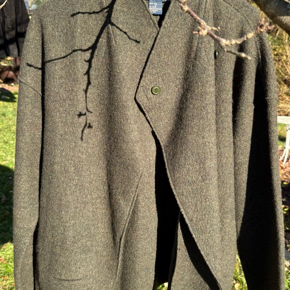 Olive Green Women's Wool Blazer